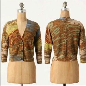 Anthropologie Charlie & Robin Hypsometric cardigan